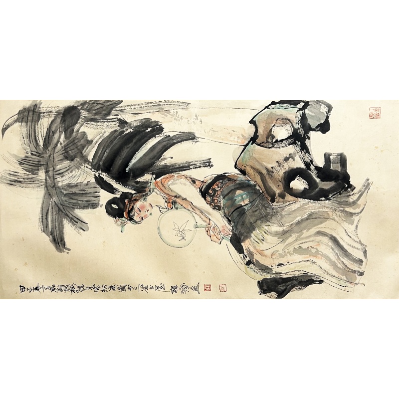 仕女图 程十发（款）51766