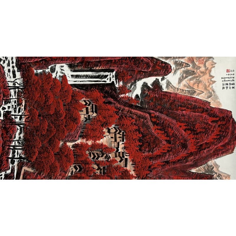 万山红遍 李克成（款）54117