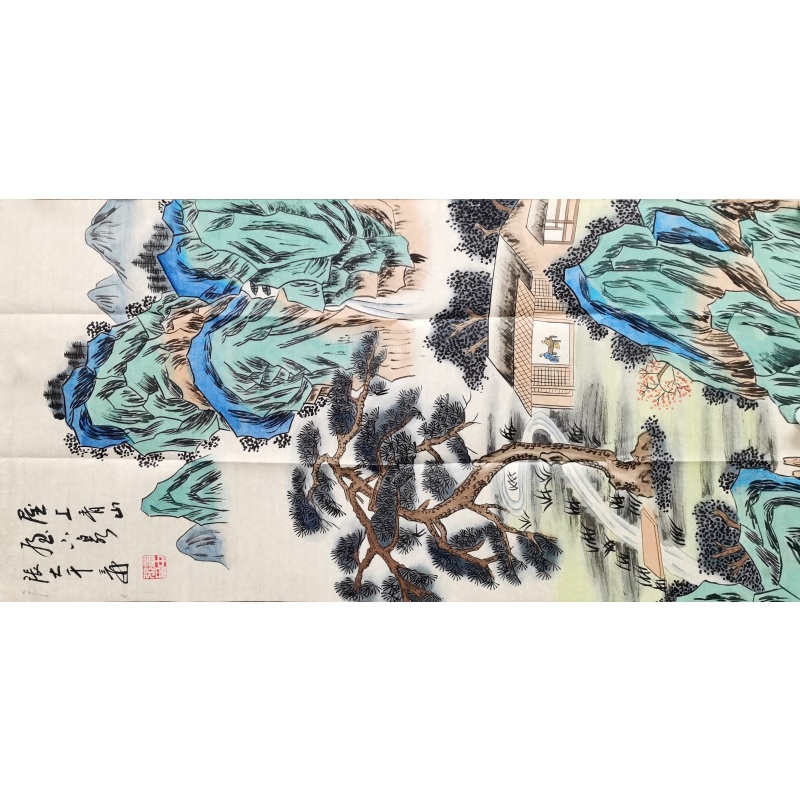 屋上青山 张大千（款）54375
