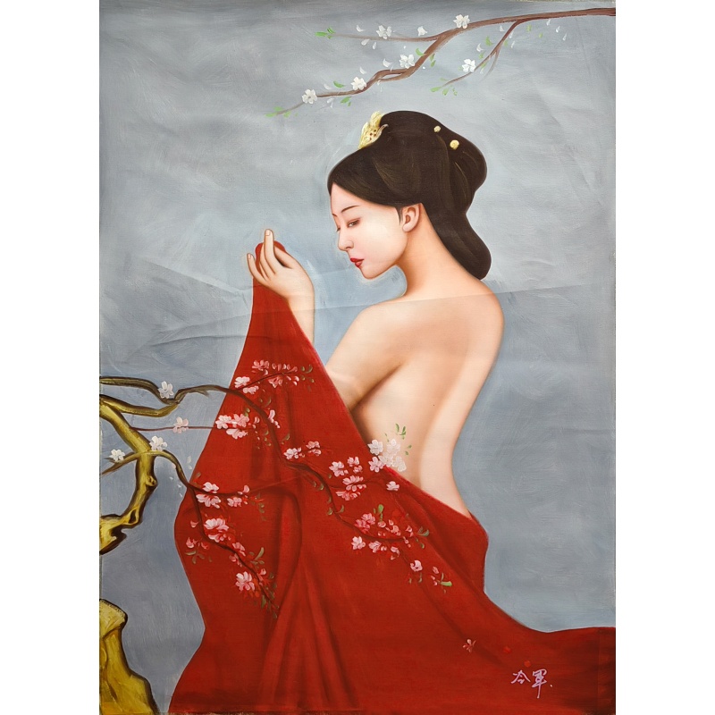 美女油画 冷军（款）56227