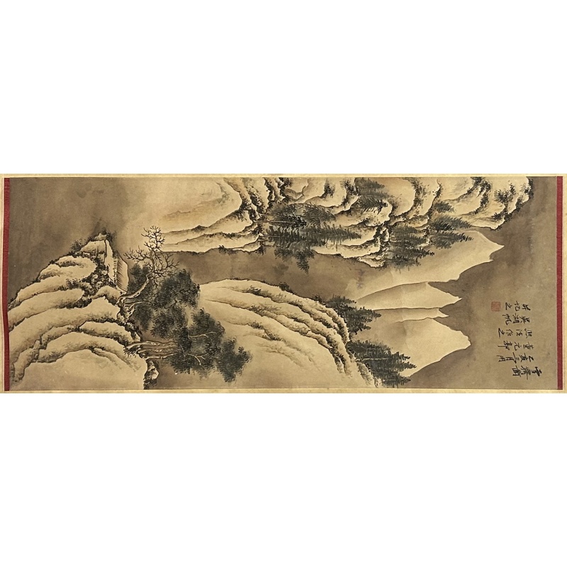 雪景图 吴湖帆（款）55464
