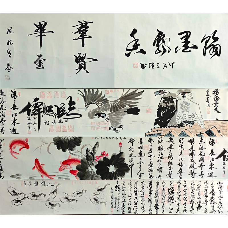 群贤毕至  孙中翠、陈根生、 杨雪红、张存义、李子伟（款）  8019