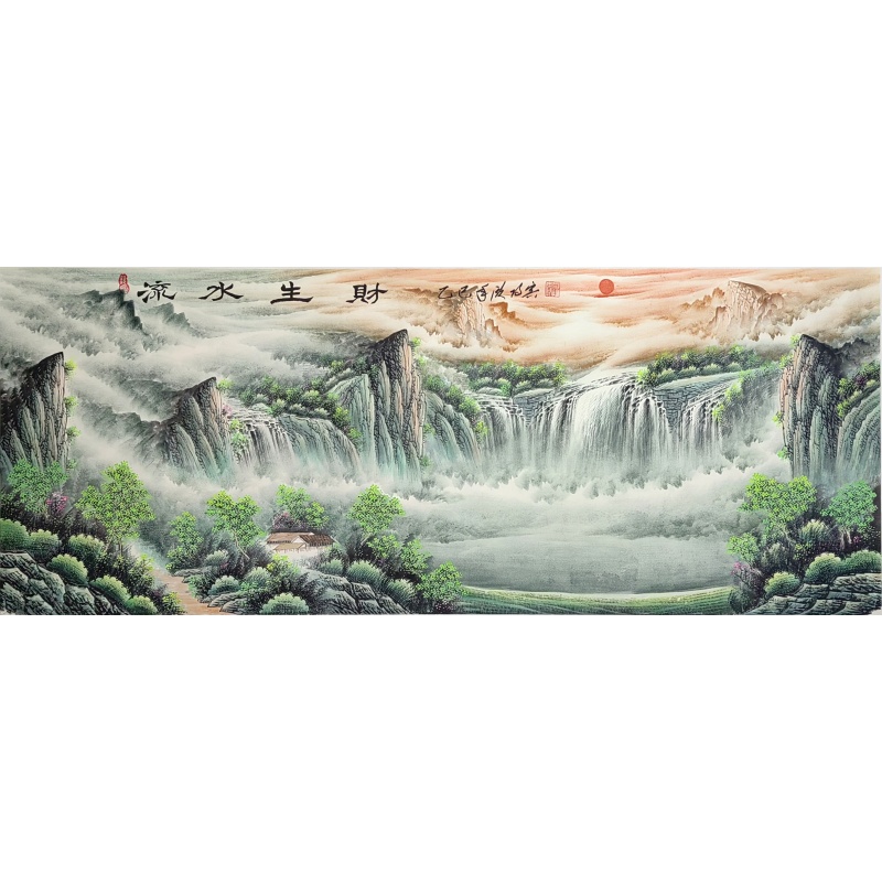 流水生财 欧阳兵（款）55264