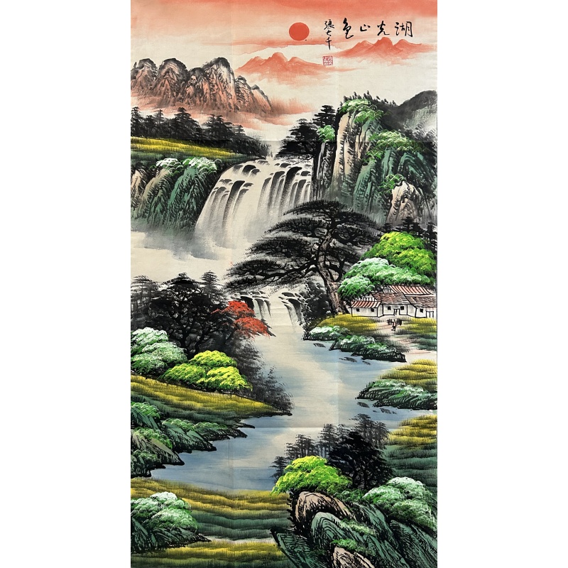 湖光山色 张大千（款）52196