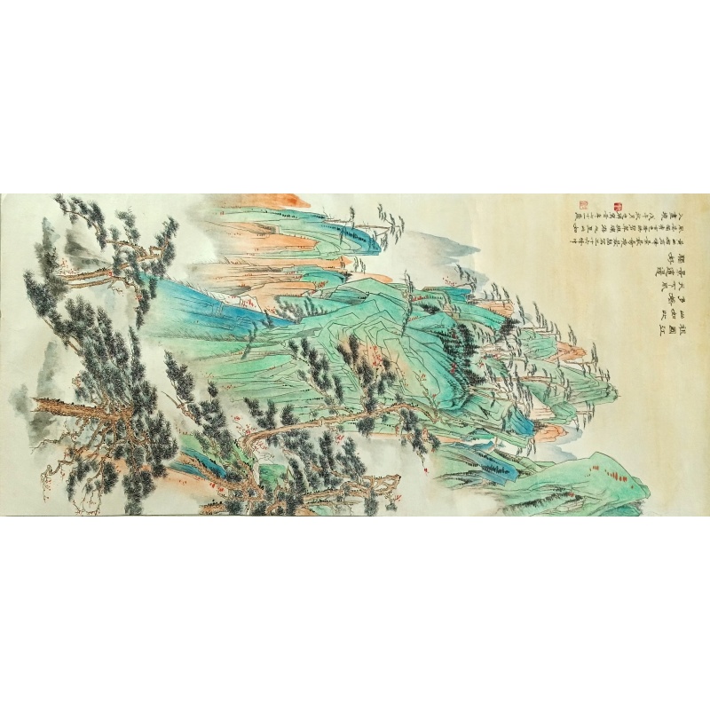 祖国江山山水画 胡也佛（款）51899