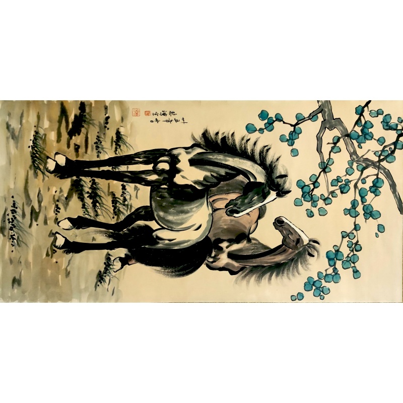 双马图 徐悲鸿（款）54538