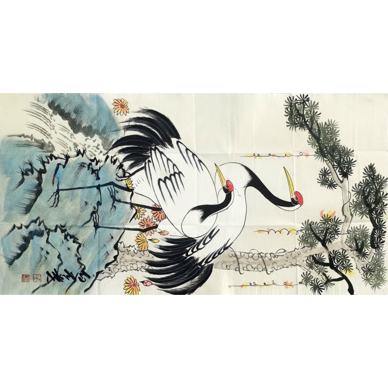 双鹤图 齐白石（款）53276