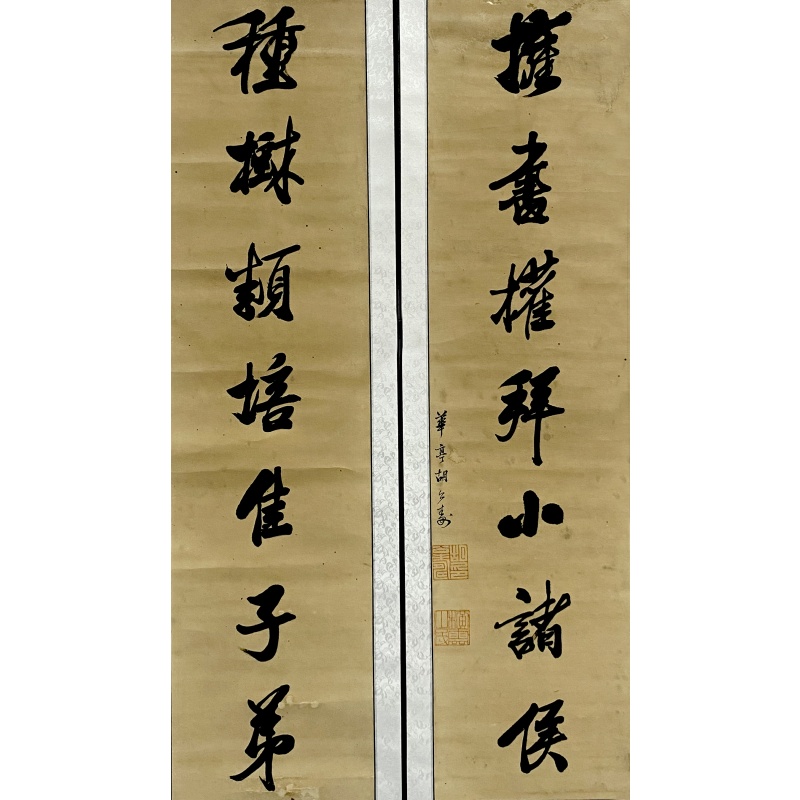 书法对联 胡公寿（款）53651