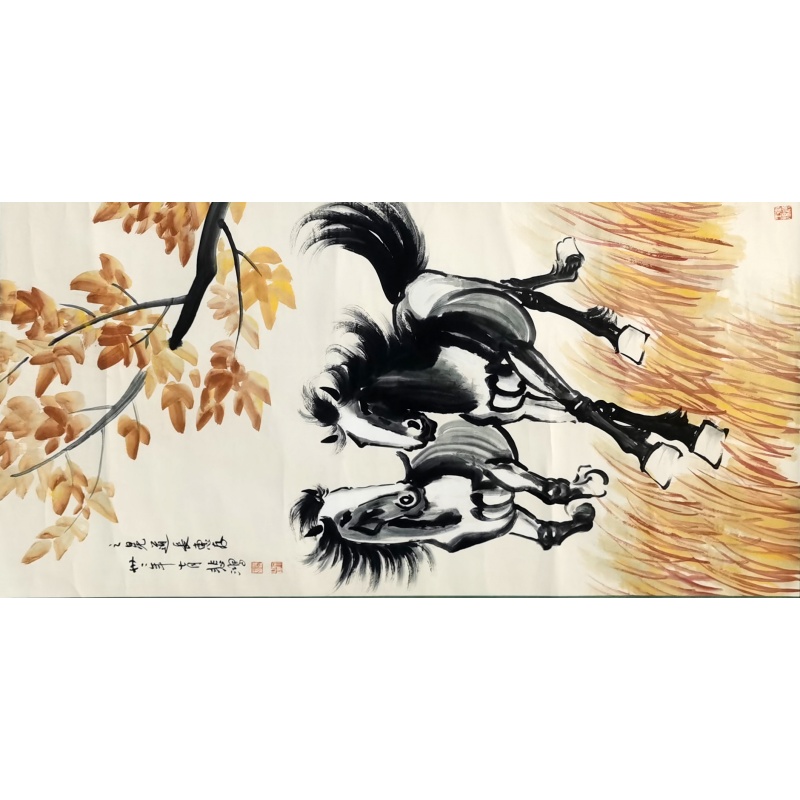 双骏图 徐悲鸿（款）53319