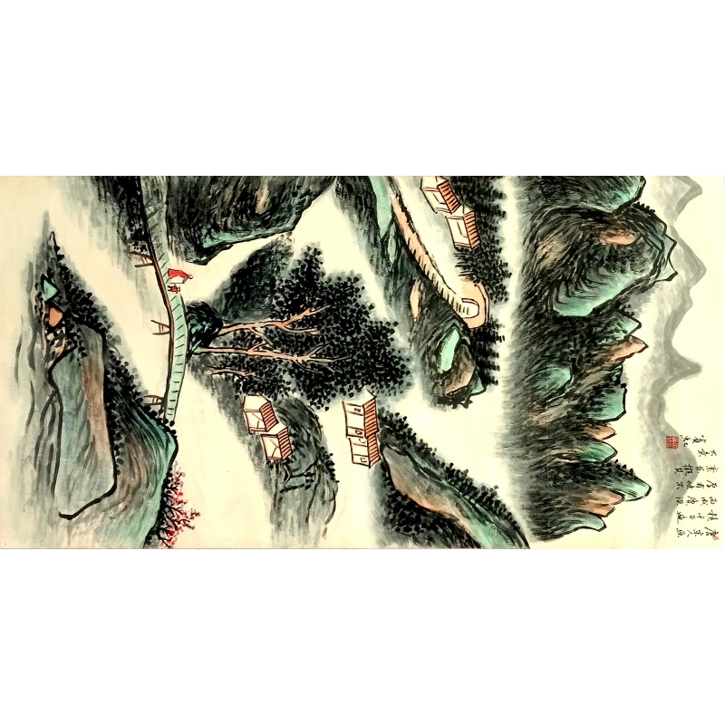山水人家黄宾虹（款）52117