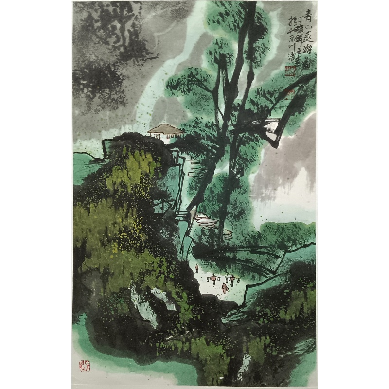 青山远游图 李川浦（款）55672