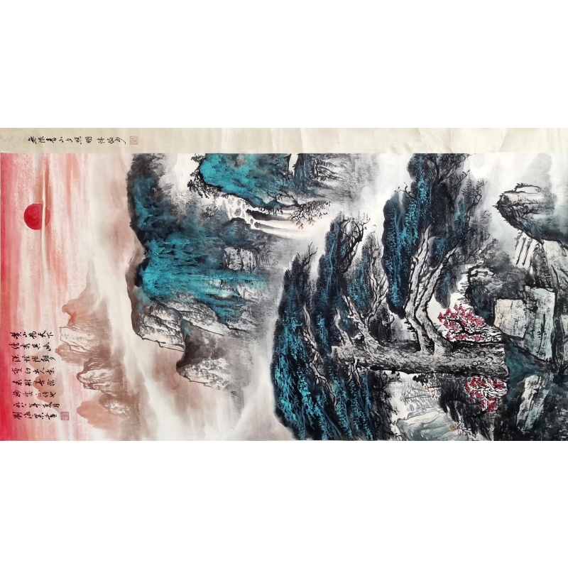 山水 刘海粟（款）54341