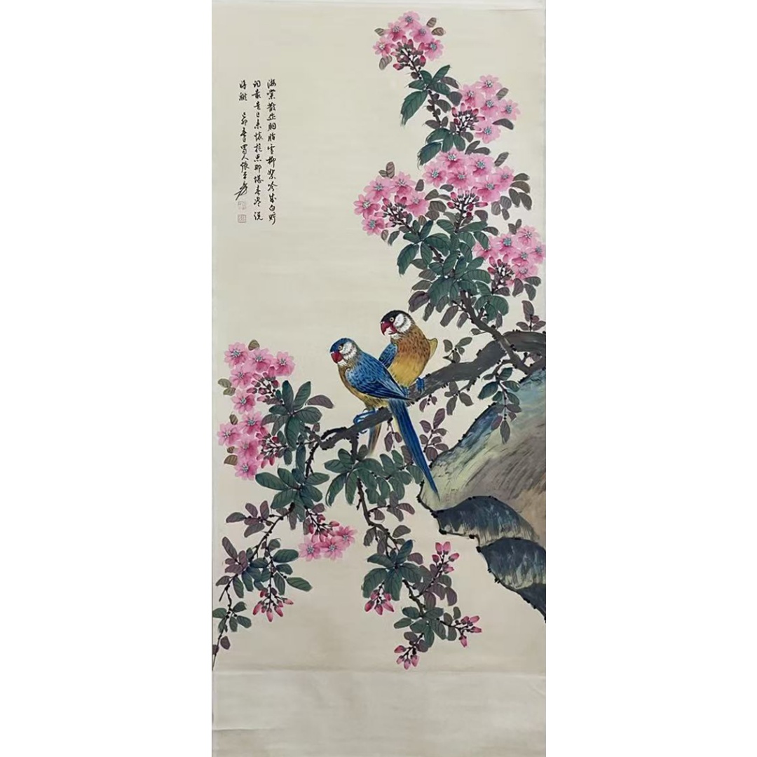 花鸟图  55021  张大千（款）