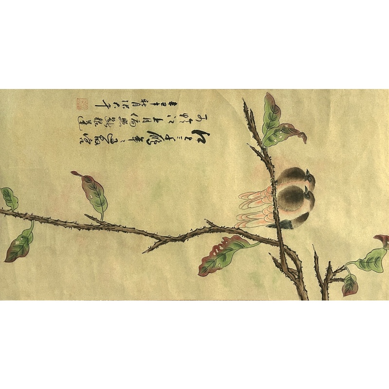 花鸟 张大千（款）830130