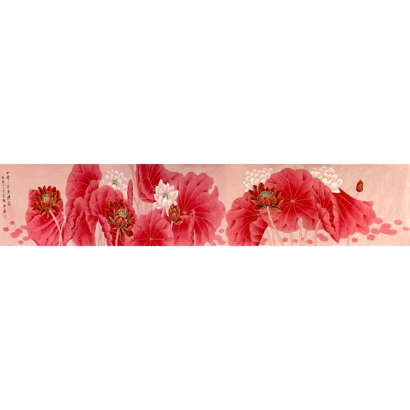 红荷 张大千（款）53816