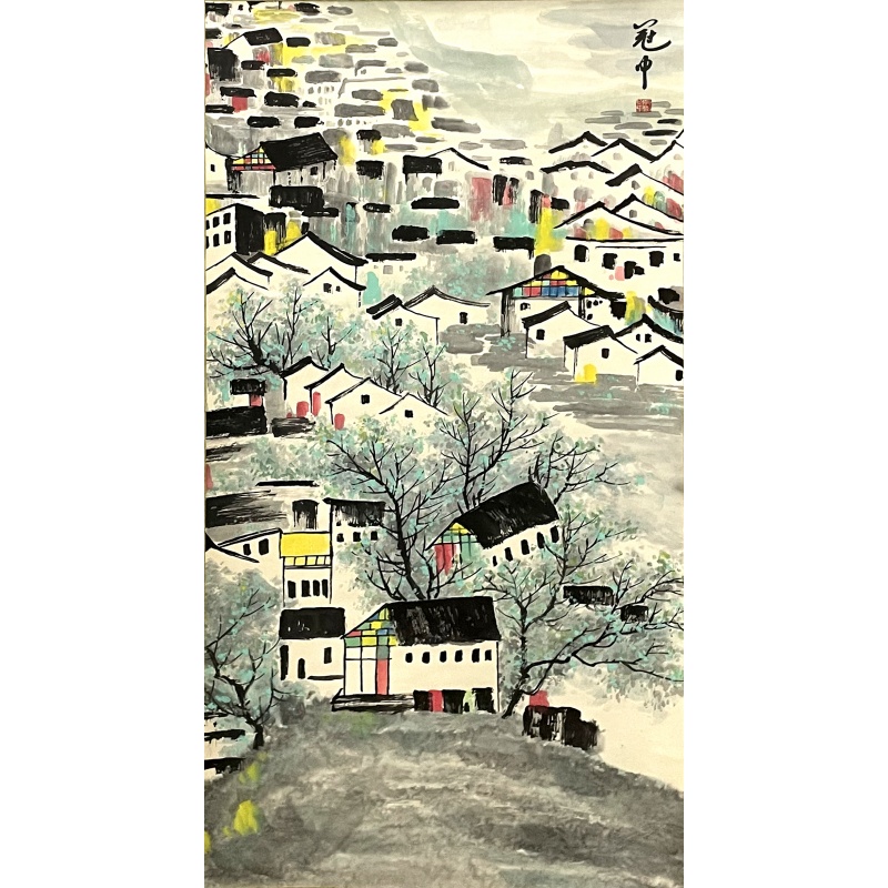水乡 吴冠中（款）52520