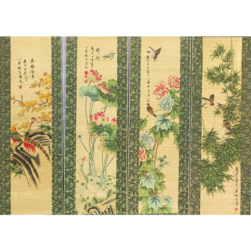 花鸟四条屏 齐白石（款）830170