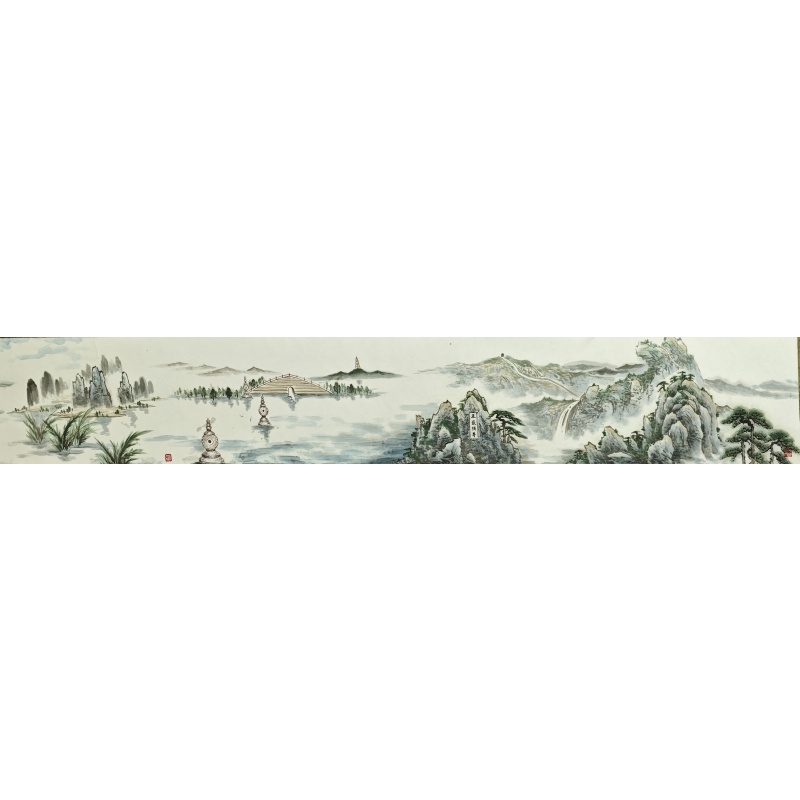 锦绣中国万里山河 刘华利 （款） 张艺群（款）54558