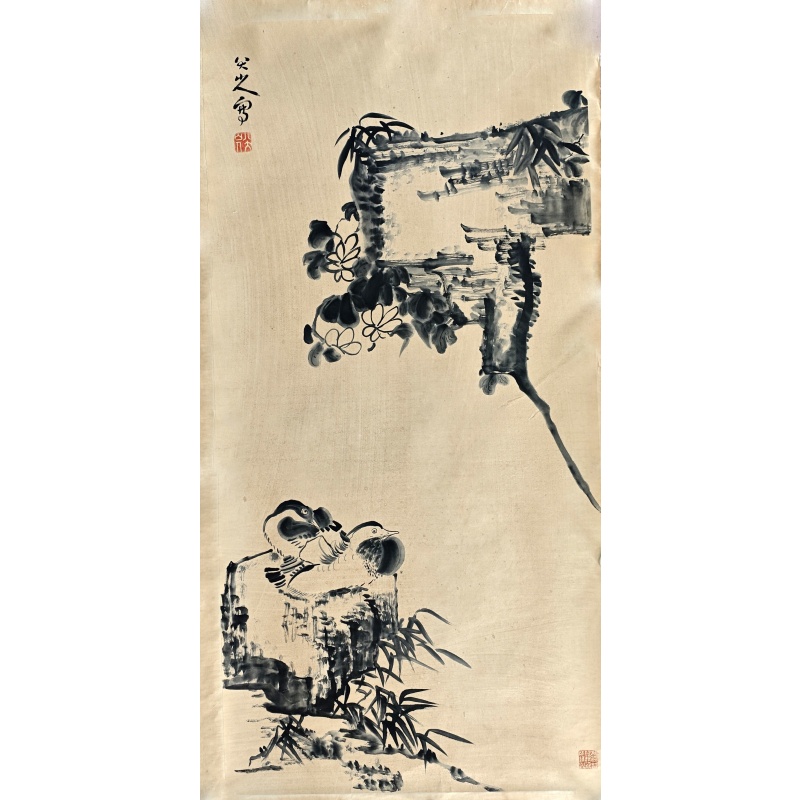 花鸟  八大山人（款）  50085