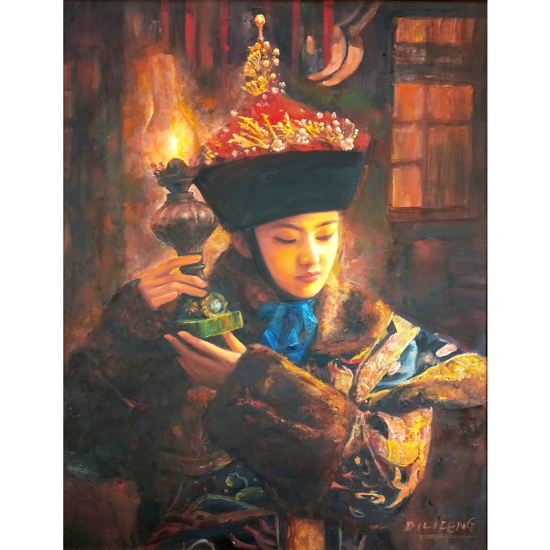 灯美女  邱立丰（款）  7047