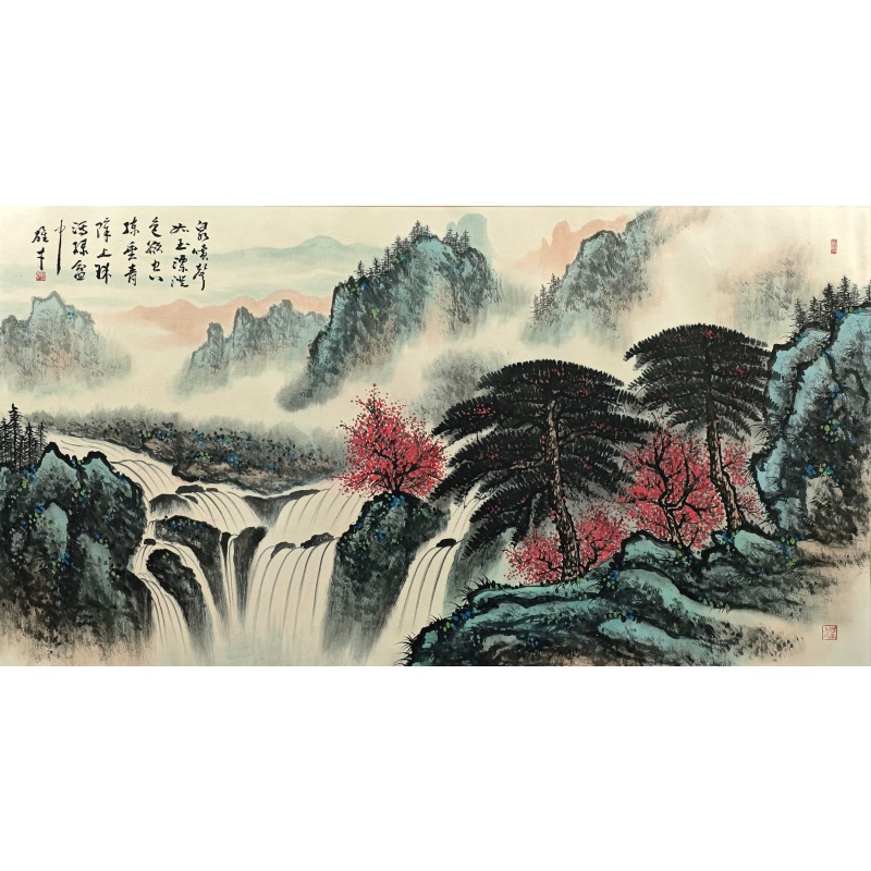 巨幅山水  黎雄才（款）  53551