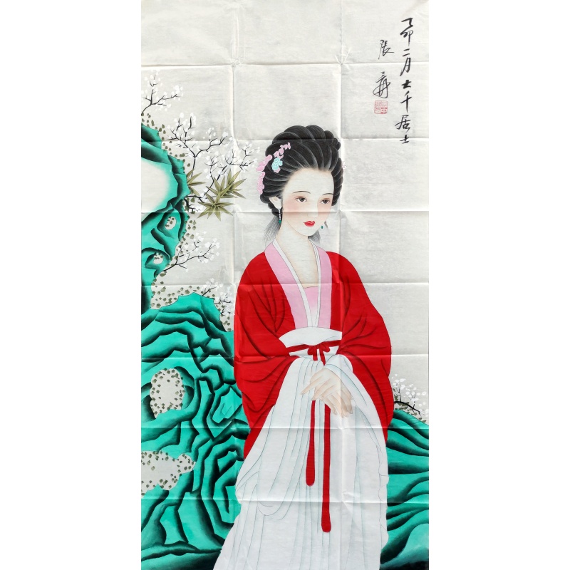 仕女图 张大千（款） 8690