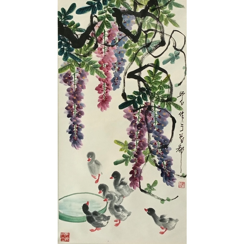游鸭图  娄师白（款）  52775