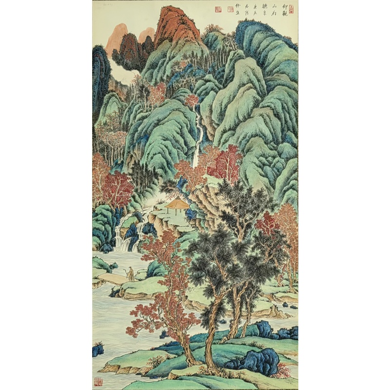 山水（仰观山俯听泉） 陈伟生（款） 53731