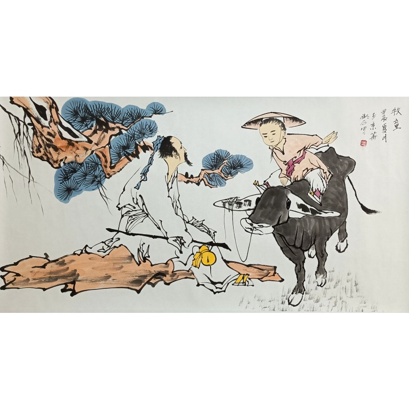 牧童 湖石（款）823026
