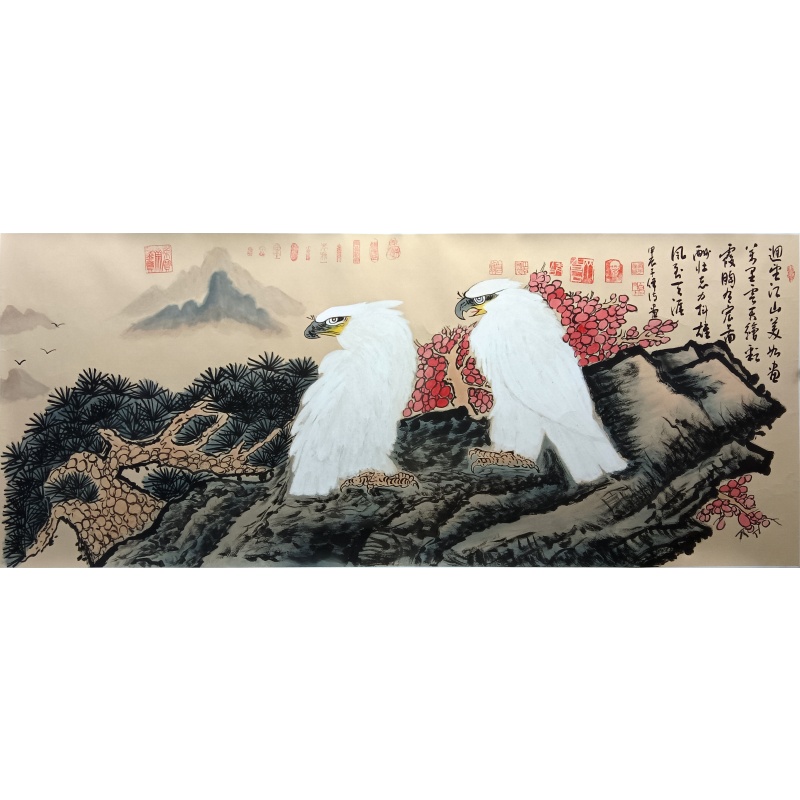 双鹰图 李子伟（款）6491
