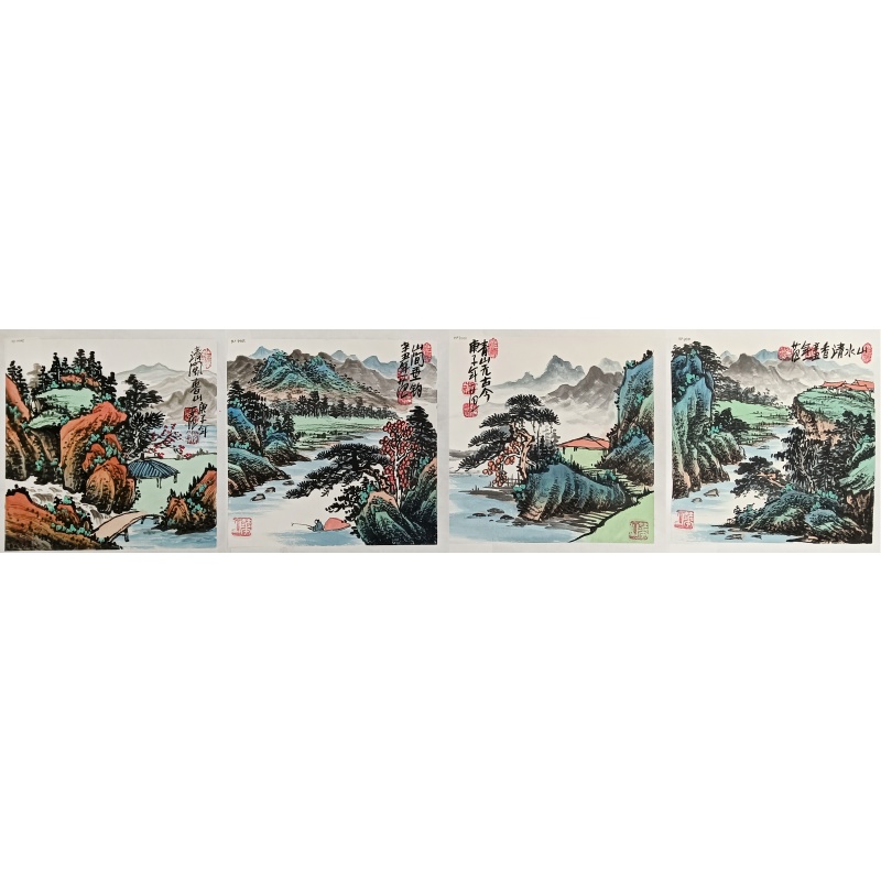 清风春山一套 江国华（款）51567