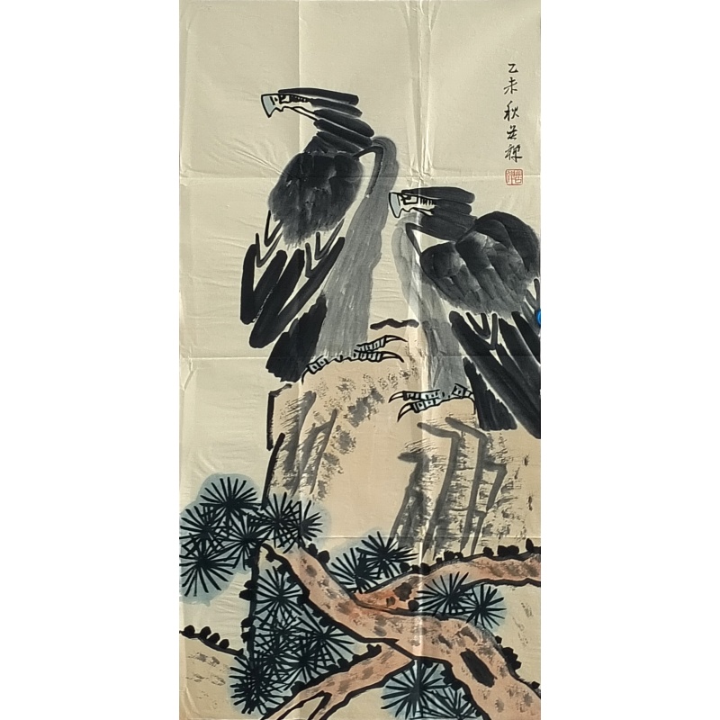 双鹰 李苦禅（款）56252