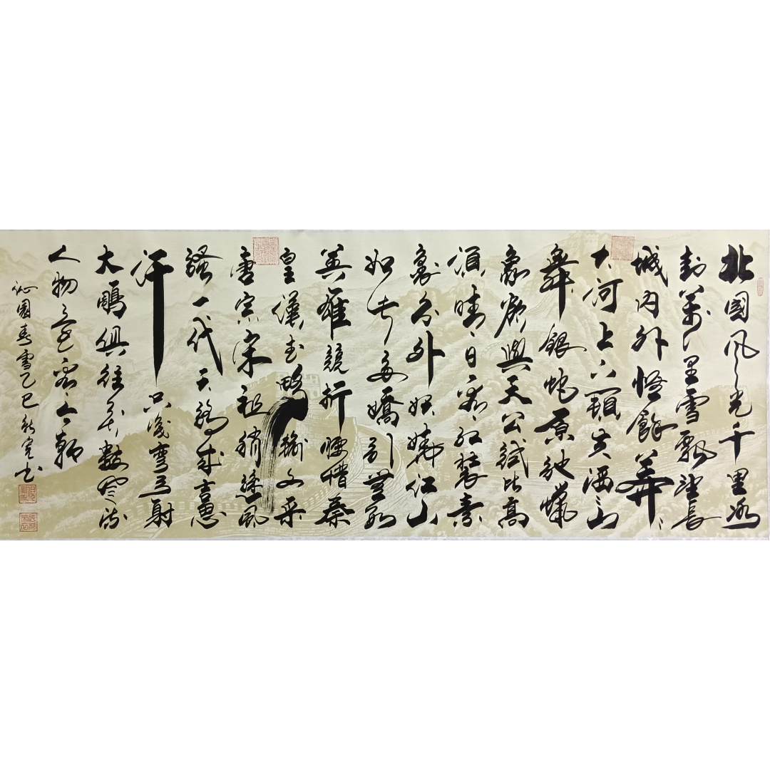 沁园春·雪53633  倪新宽（款）