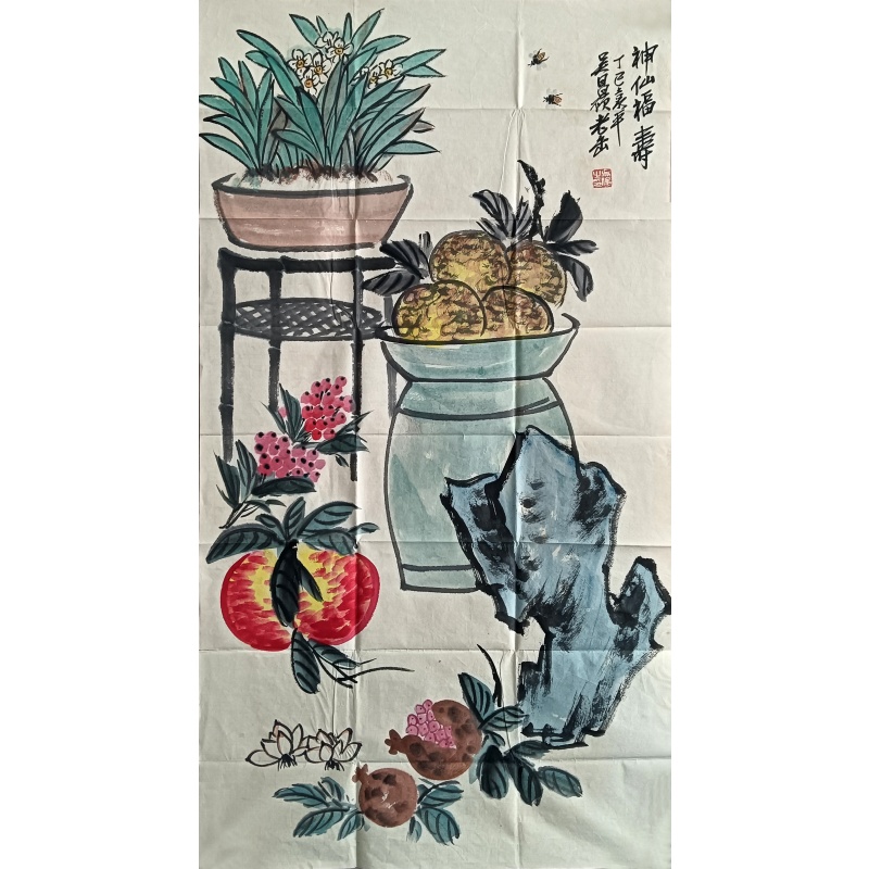 神仙福寿54030吴昌硕（款）
