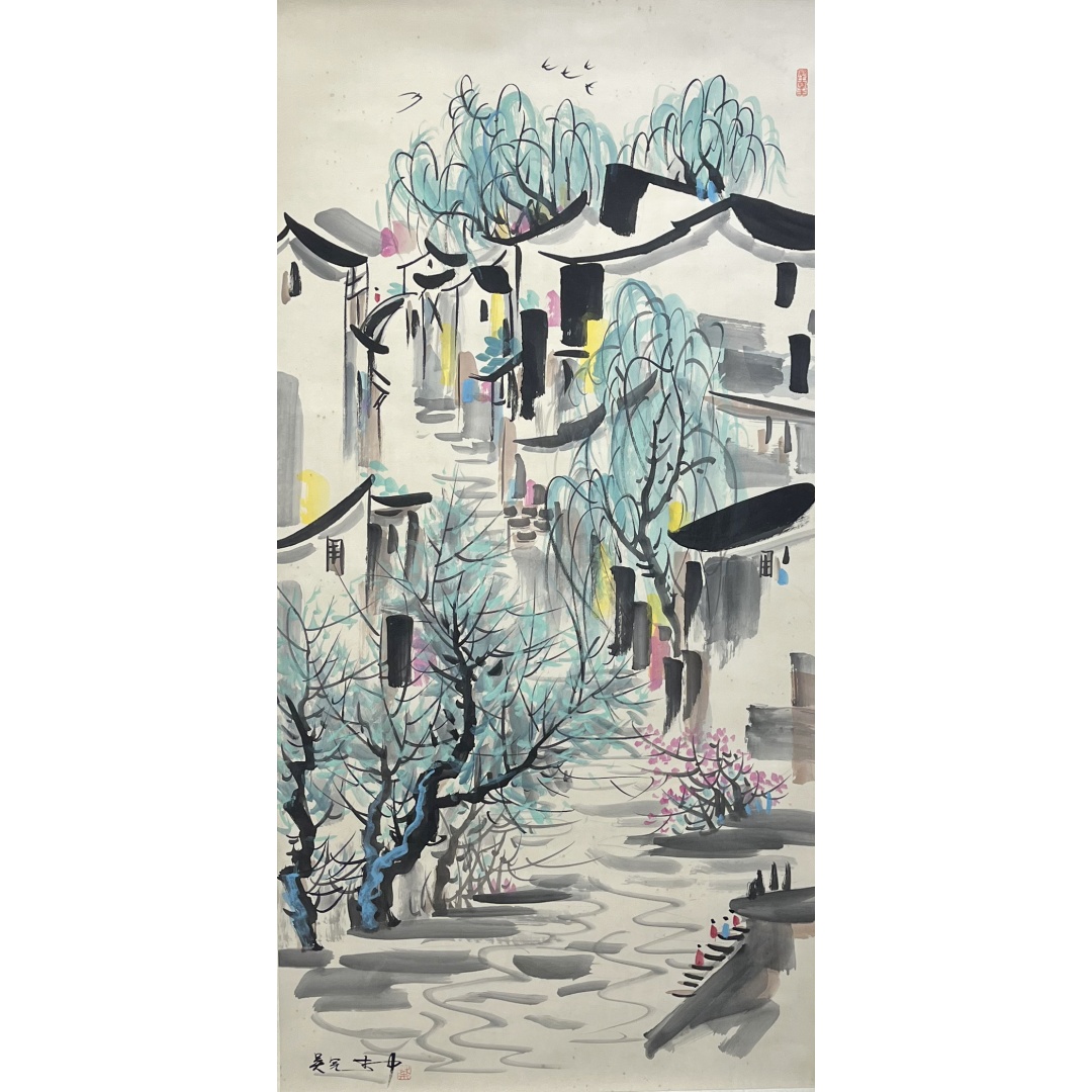 风景  256062  吴冠中（款）