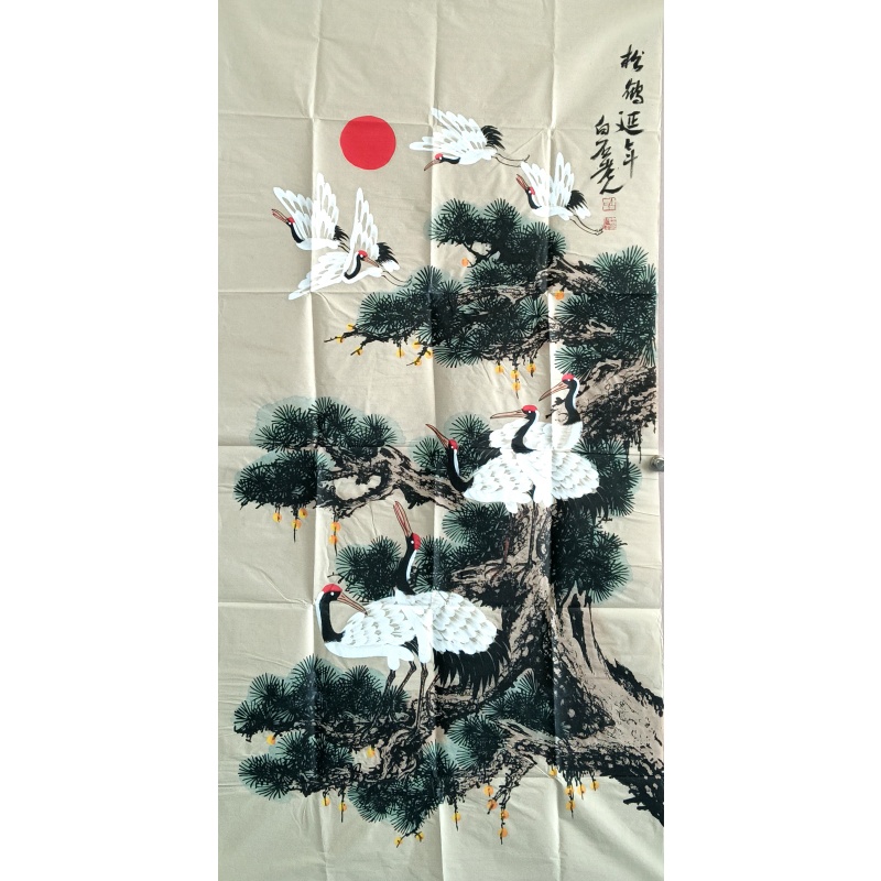 松鹤延年50754齐白石（款）
