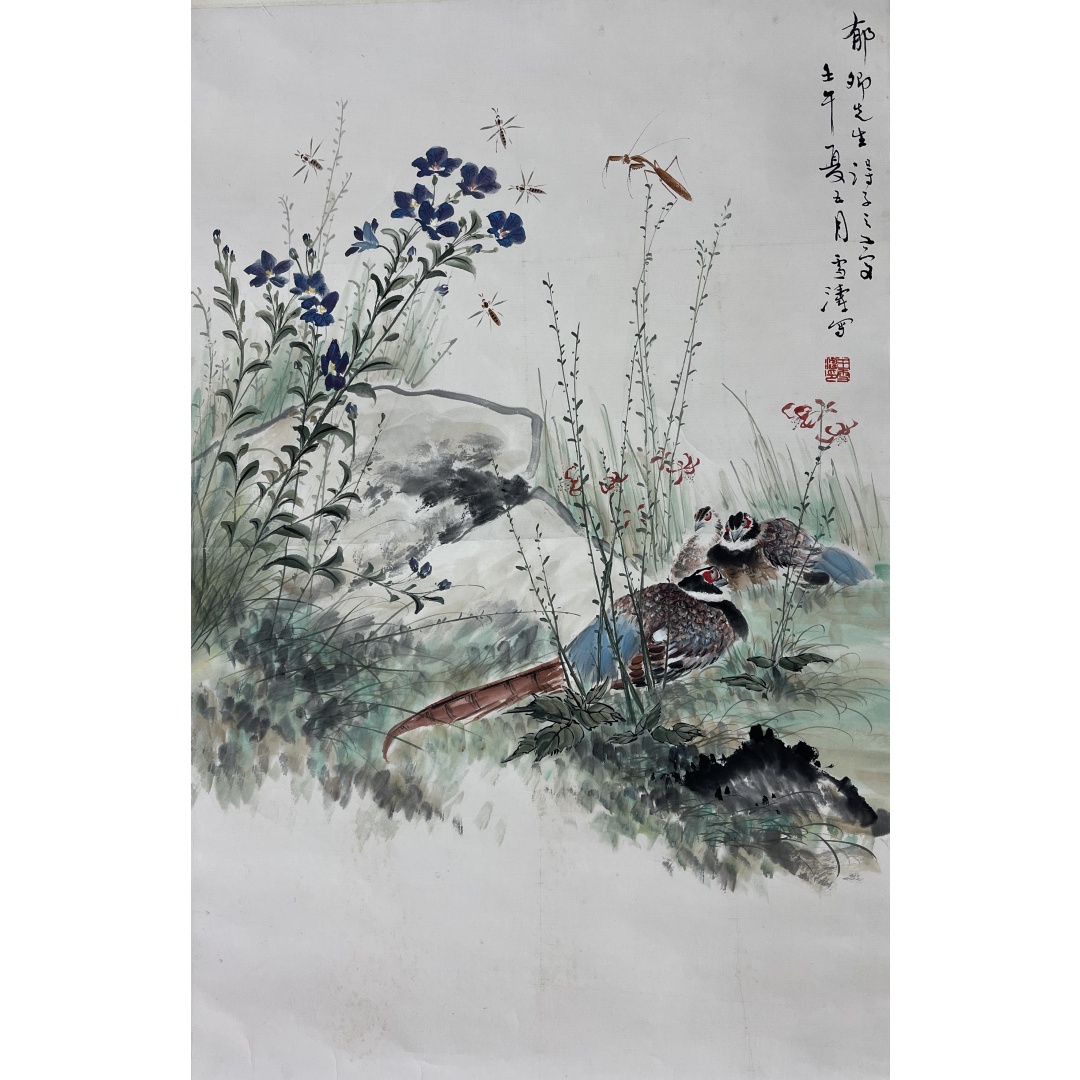 花鸟轴  256069  王雪涛（款）