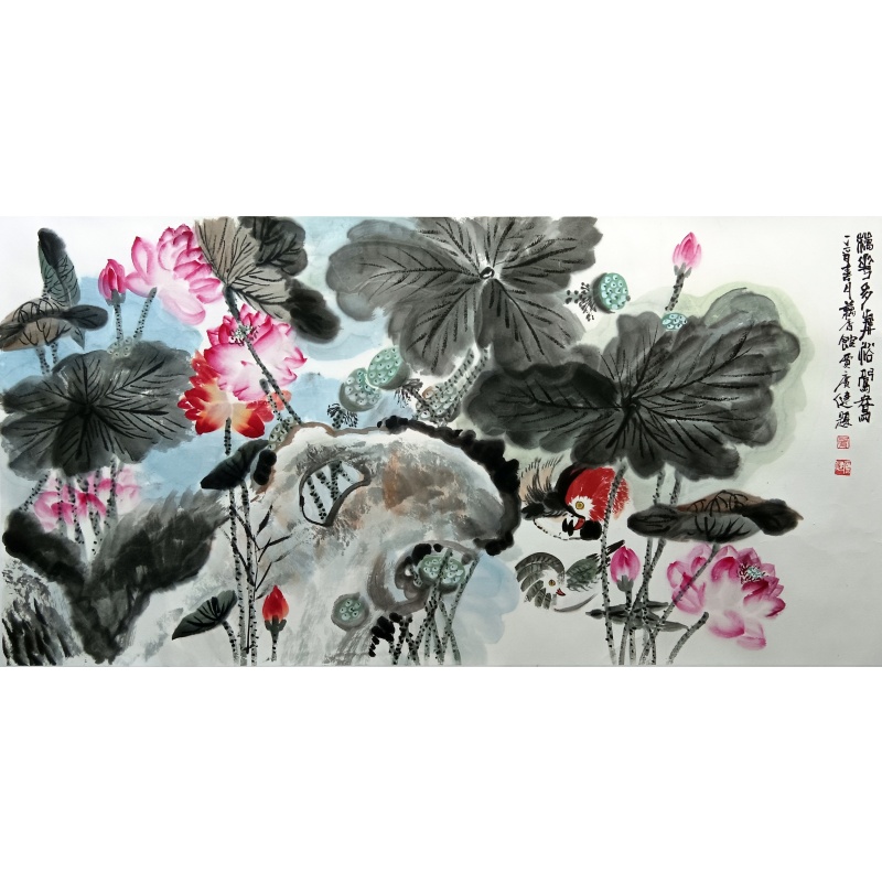 贾广健的荷花鸳鸯图 贾广健（款）51170