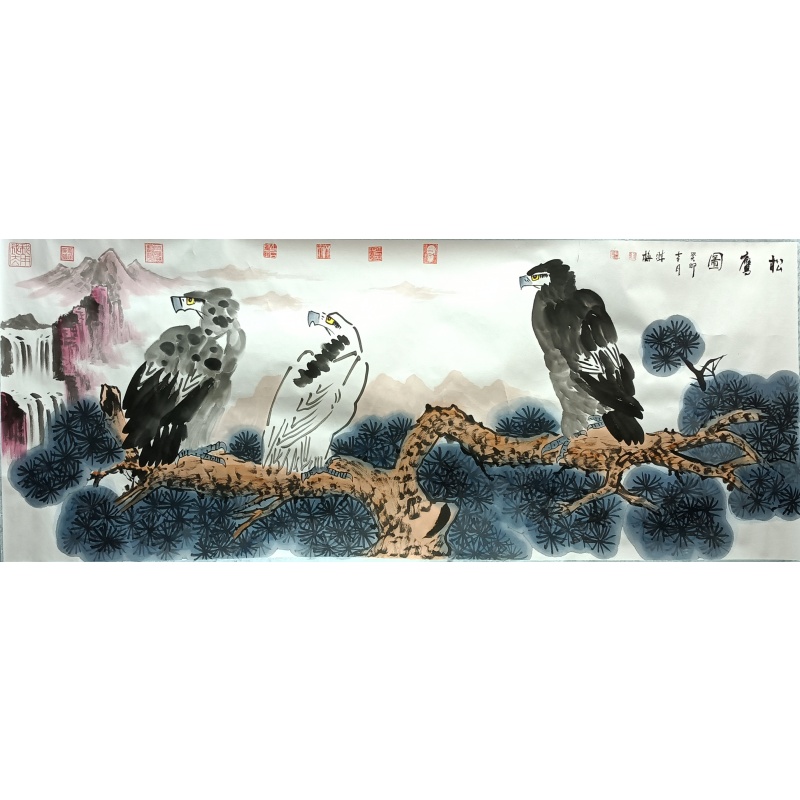 松鹰图54409  王晓梅（款）