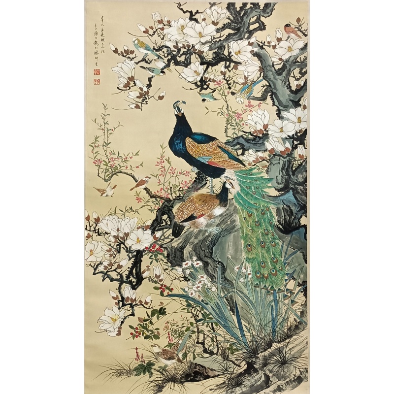 百鸟朝凤图52249  颜伯龙（款）