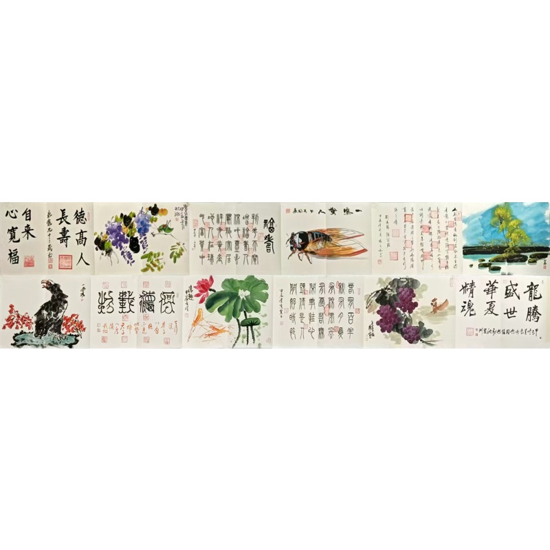 盛世典藏册页55008寇永泉等十几位老师合作（款）