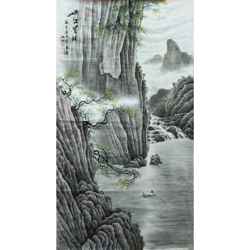 峡江墨韵 李新社（款） 8720