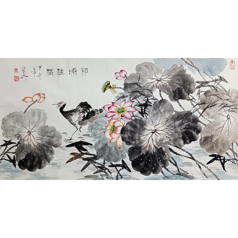 荷塘佳偶  叶圣兴（款）41047