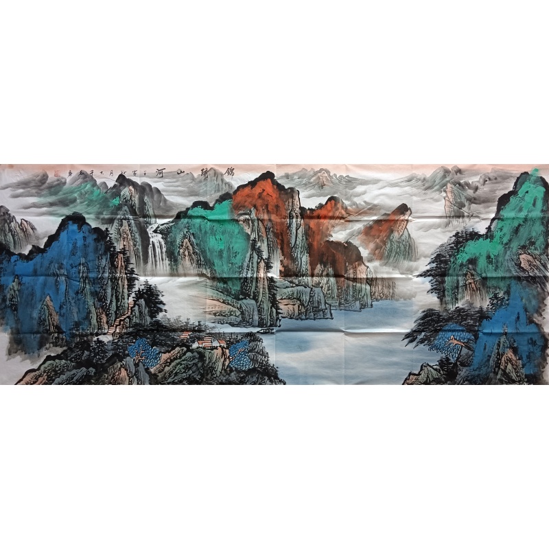 锦绣山河  张大千（款）  50919