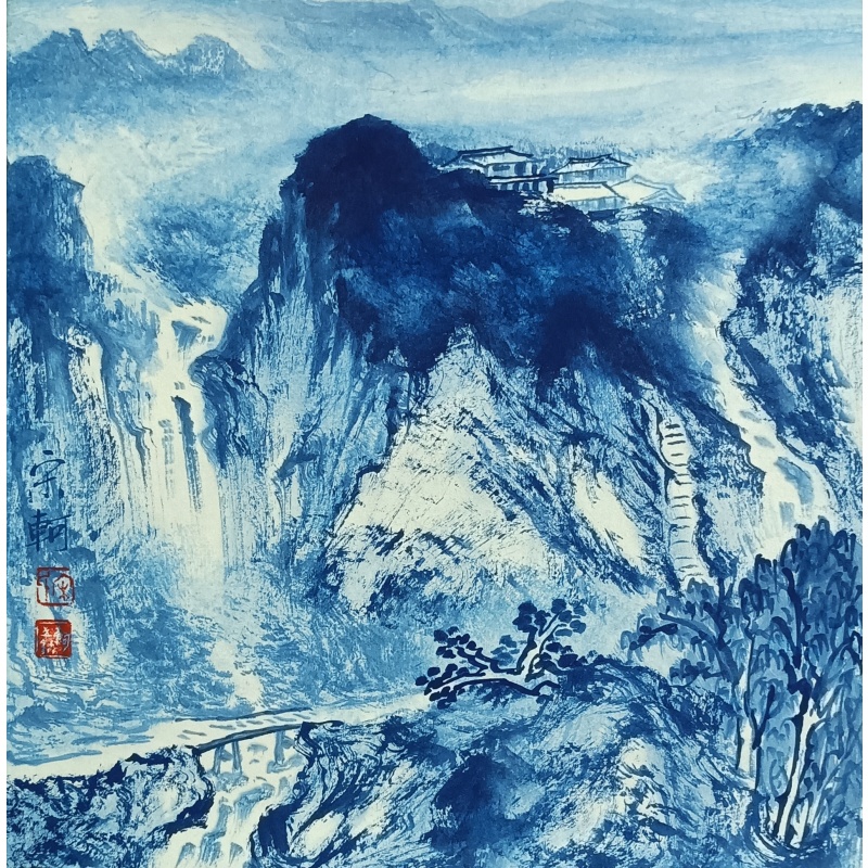 花青山水 宋轲（款）54502