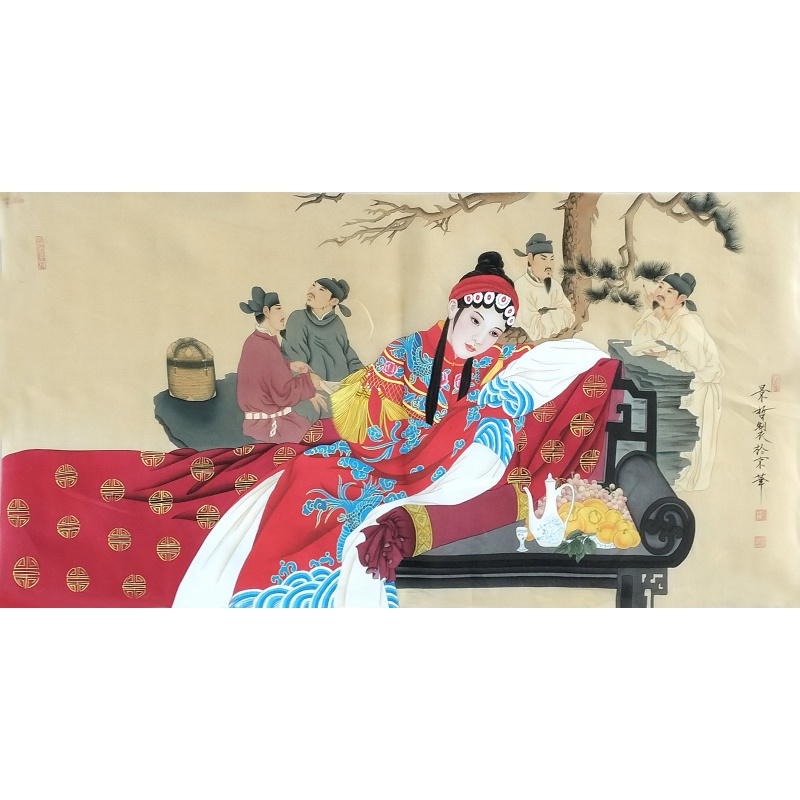 国画中国红 崔景哲（款）54867