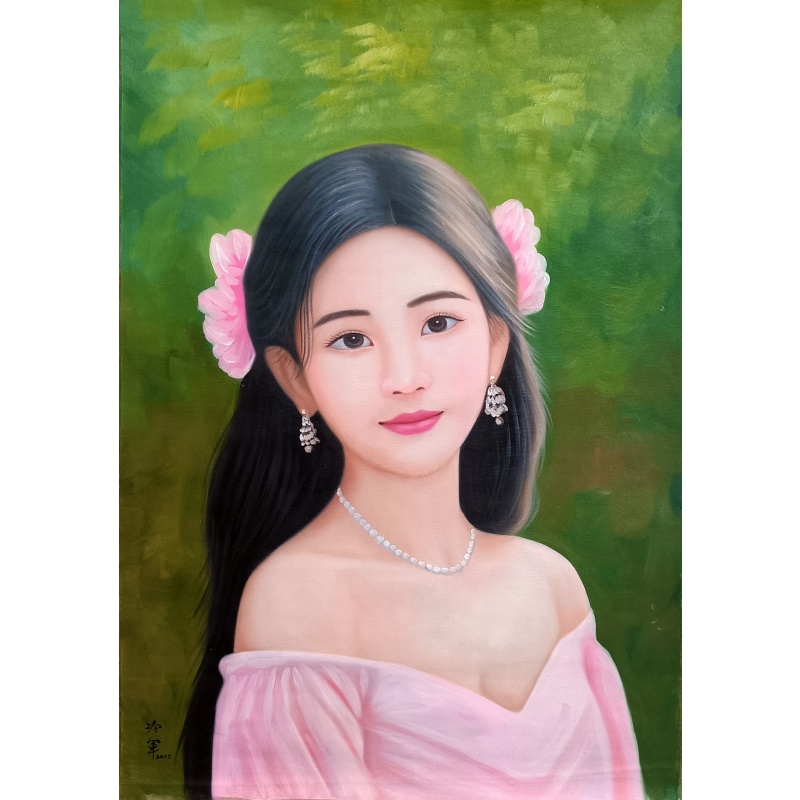 人物油画  冷军（款）  53333