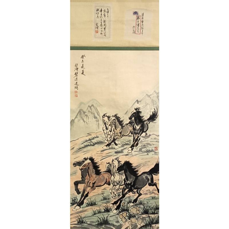 八骏图 徐悲鸿（款）54484