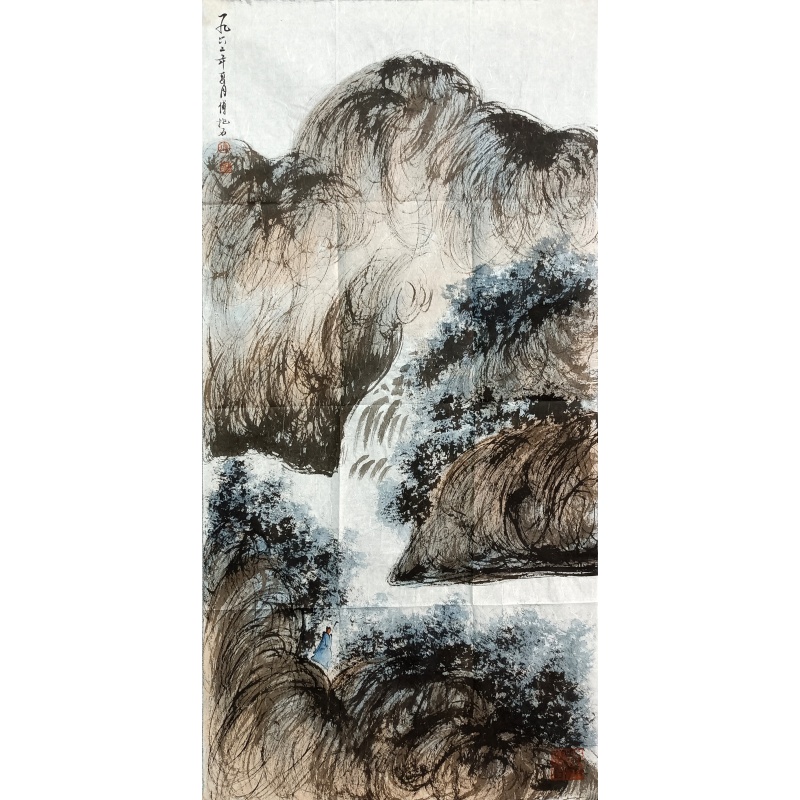 山水 傅抱石（款） 53535
