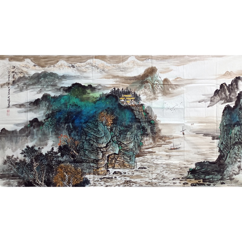 江帆远航 张大千（款） 824057